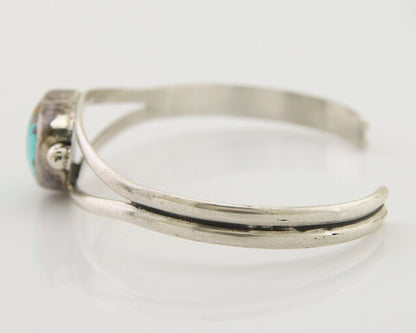 Navajo Natural Southwest Turquoise Bracelet 925 Silver Artist Native American