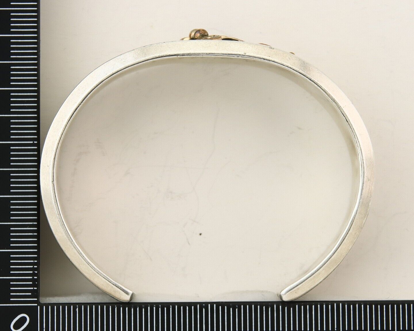 Navajo Bracelet 925 Silver & 12k Yellow Gold Filled Signed Justin Morris C.80's