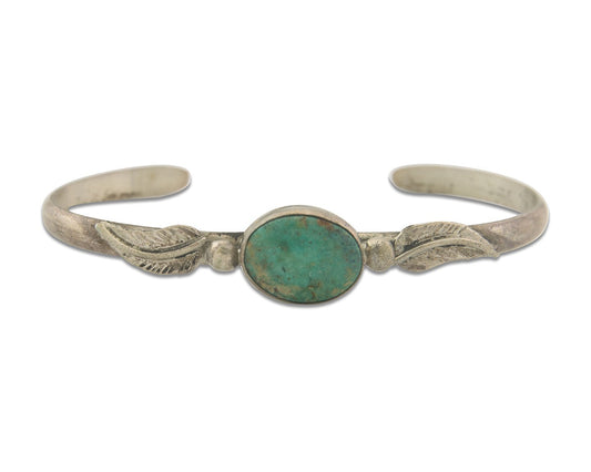 Vintage Navajo Bracelet 925 Silver Turquoise Traditional Handmade Authentic