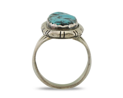 Navajo Ring 925 Silver Sleeping Beauty Turquoise Ben Boyd C.80's