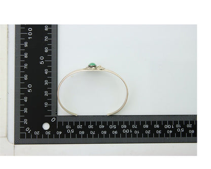 Navajo Bracelet 925 Silver Turquoise Cuff Artist Signed BB C.80's