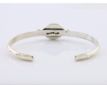Navajo Bracelet 925 Silver Natural Turquoise Native American Artist C.80's