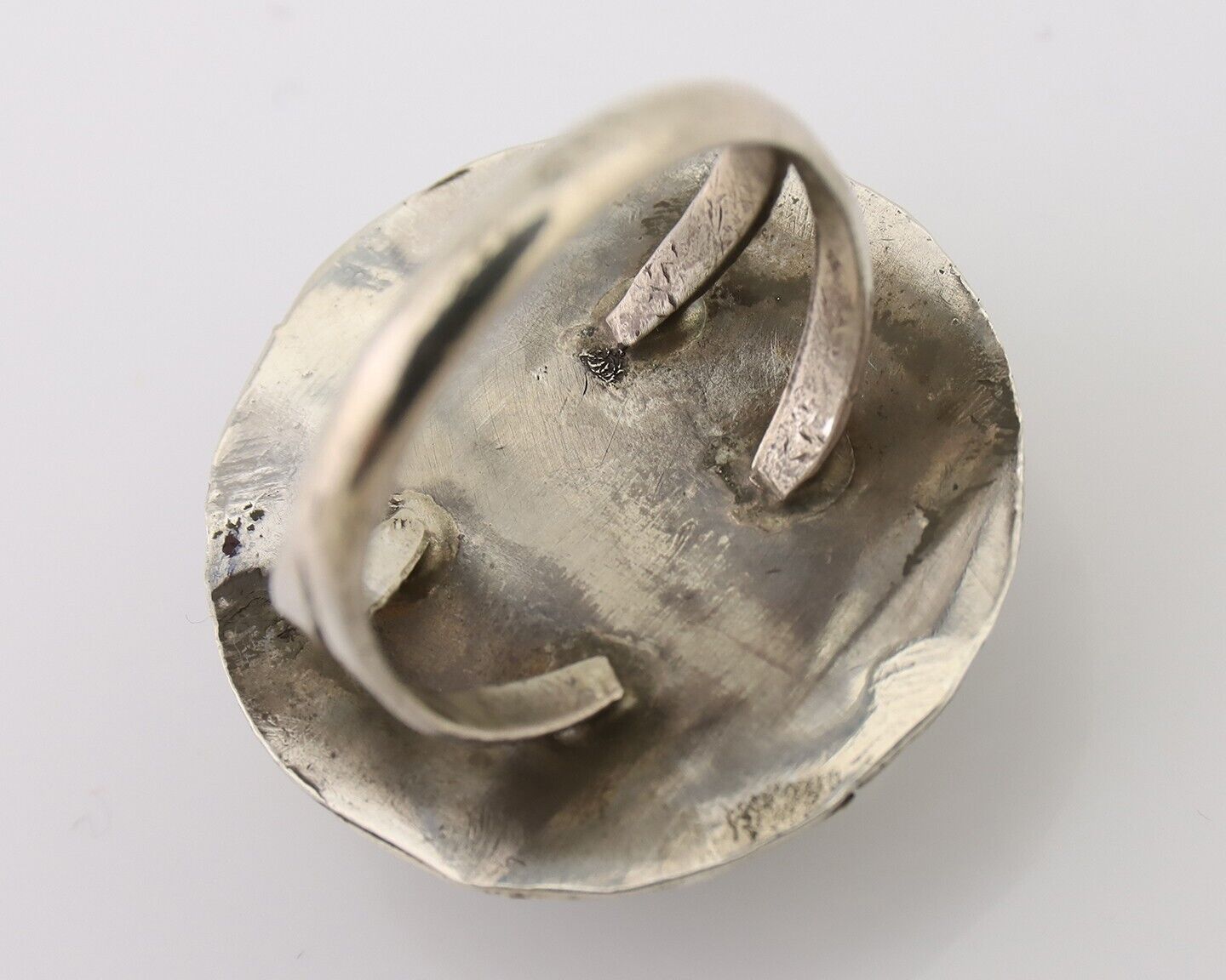 Navajo Handmade Ring 925 Silver Turquoise Native American Artist C.80's