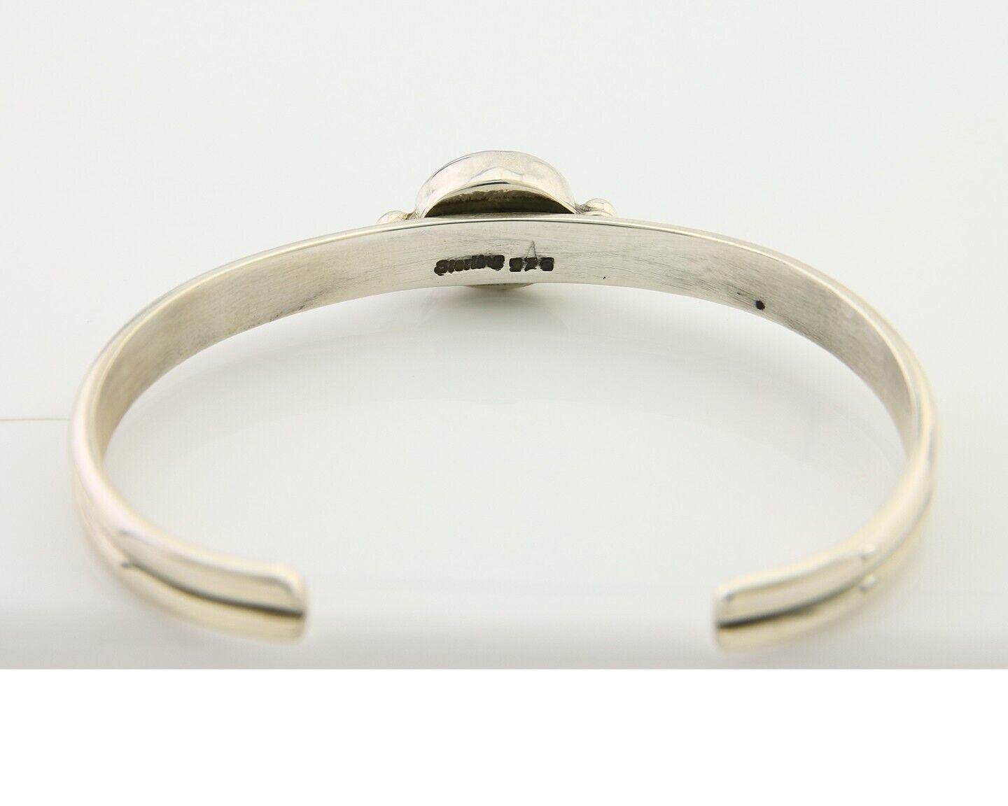 Navajo Bracelet 925 Silver Turquoise Cuff Native American Artist C.80's