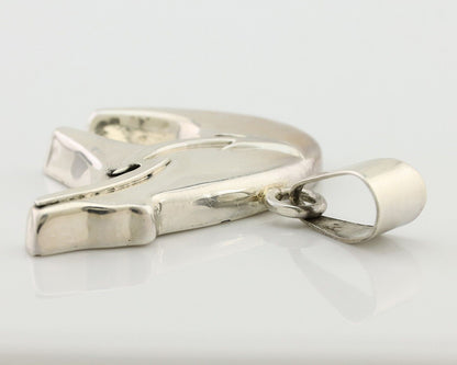 Navajo Spirit Bear Pendant 925 Sterling Silver Native Artist C.80's