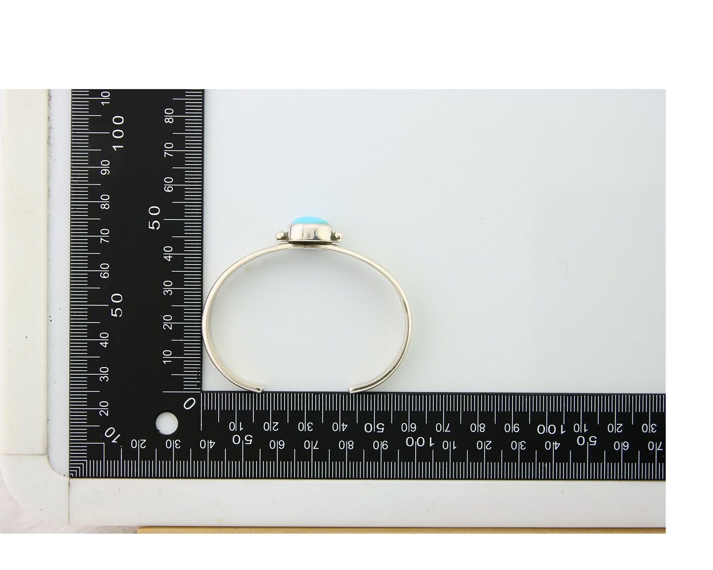 Navajo Bracelet 925 Silver Turquoise Cuff Native American Artist C.80's