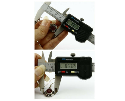 Navajo Hand Stamped Natural Mined Cornelian .925 SOLID Silver Dangle Earrings