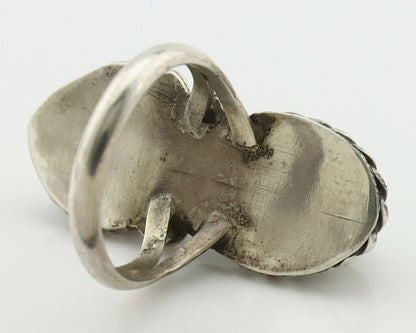 Navajo Ring 925 Silver Natural Blue Turquoise Native American Artist C.80's
