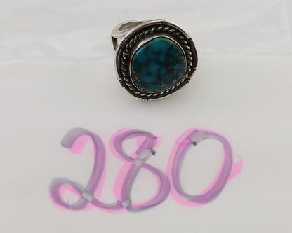 Navajo Handmade Ring 925 Silver Turquoise Native American Artist C.80's