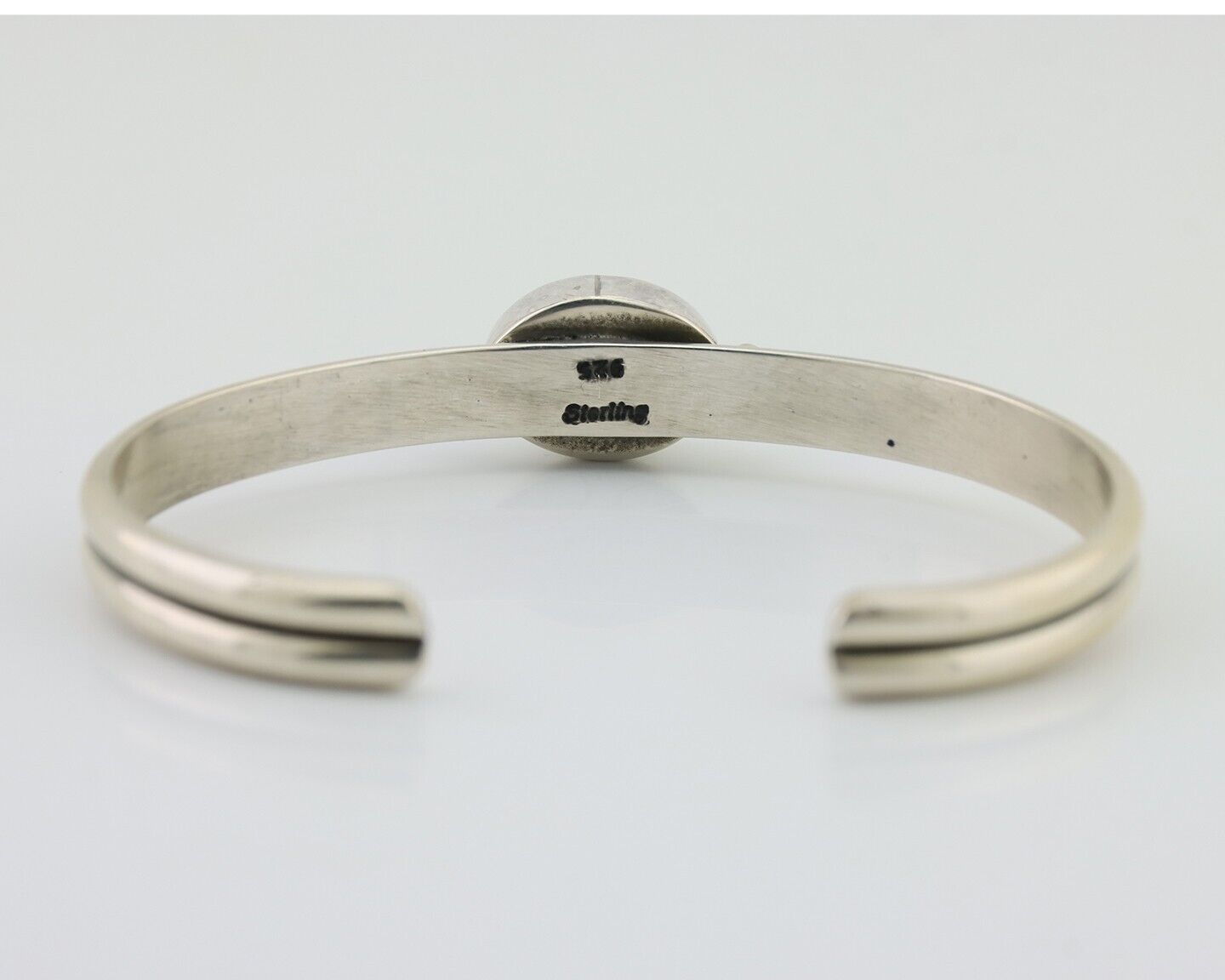 Navajo Cuff Bracelet 925 Silver Natural Blue Turquoise Native American C.80's