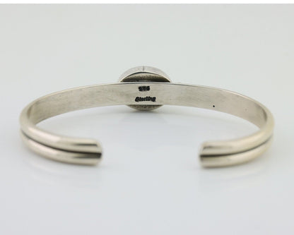 Navajo Cuff Bracelet 925 Silver Natural Blue Turquoise Native American C.80's