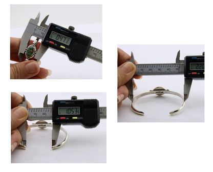 Navajo Bracelet 925 Silver Natural Turquoise Native American Artist C.80's