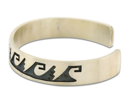 Hopi Bracelet 925 Silver Handmade Signed Darren Seweyestewa C.80's