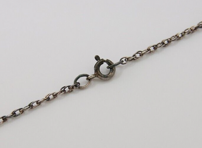 Navajo Necklace 925 Silver Natural Turquoise Native American Artist C.80's