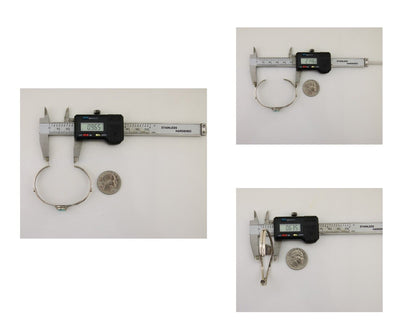 Navajo Hand Stamped Cuff Bracelet Turquoise 925 Silver Native American Artist