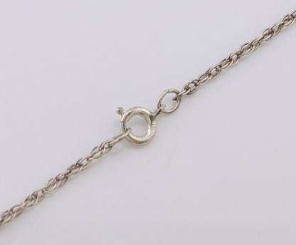 Navajo Turquoise Handmade Necklace 925 Silver Artist Signed PM C.80s