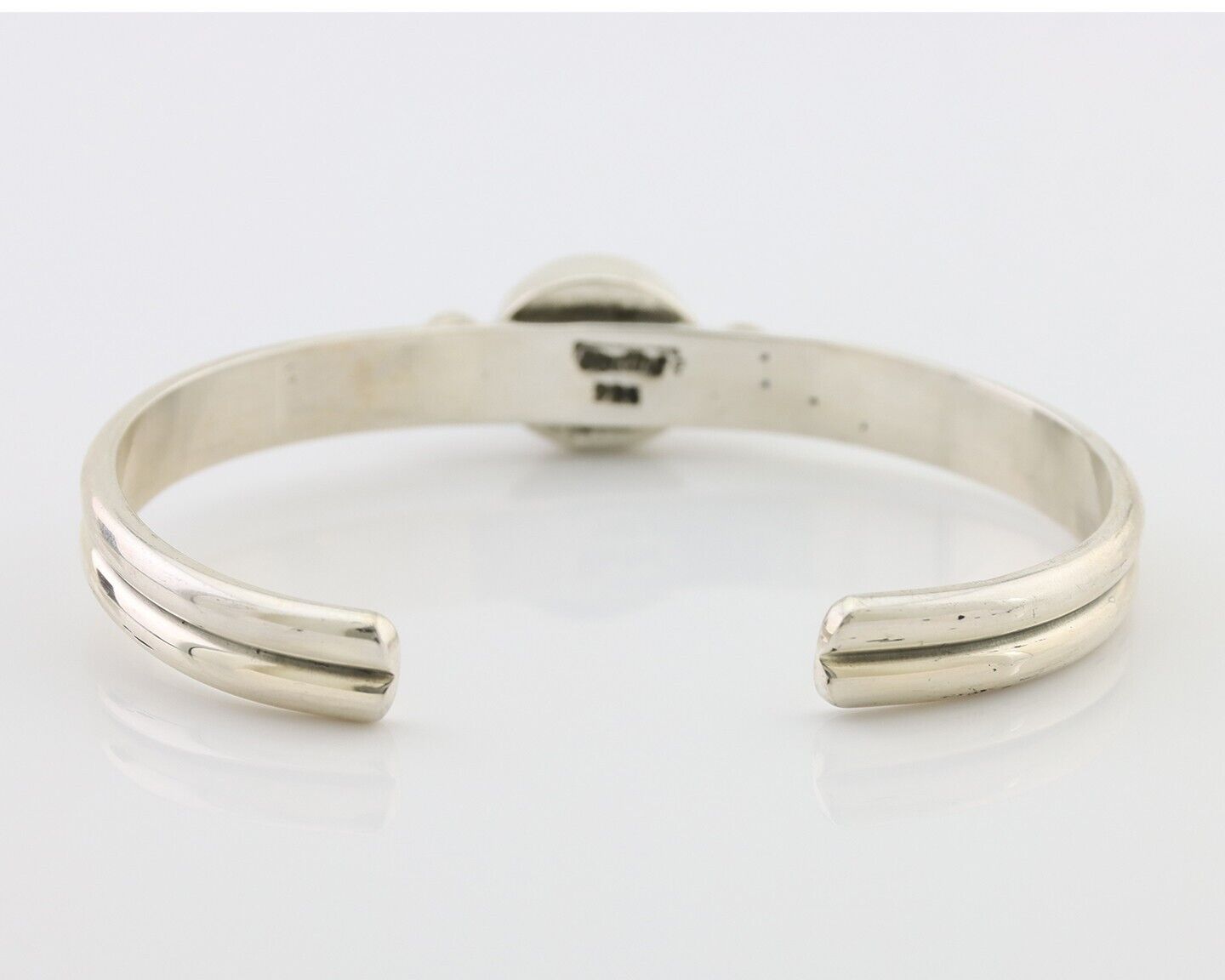 Navajo Cuff Bracelet 925 Silver Natural Blue Turquoise Native American C.80's