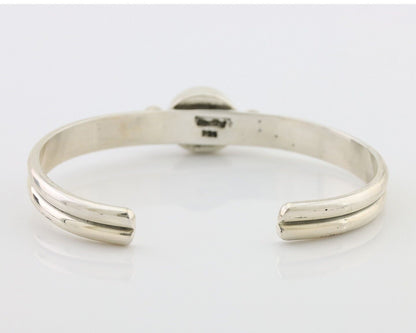 Navajo Cuff Bracelet 925 Silver Natural Blue Turquoise Native American C.80's
