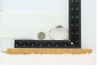 Navajo Cuff Bracelet Sterling Silver Natural Turquoise Native Vintage