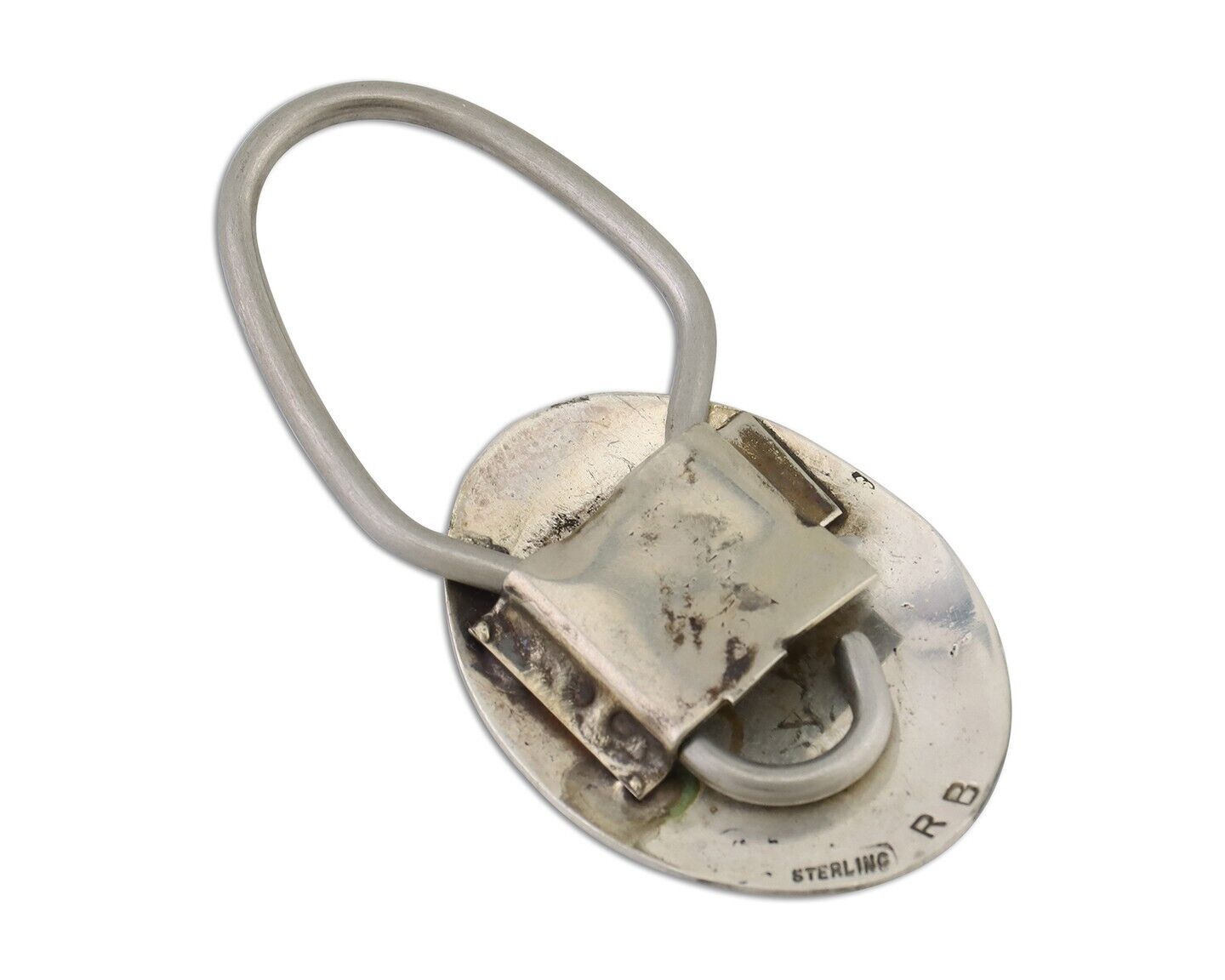 Navajo Warrior Key Chain .925 Silver Handmade Artist Signed Richard Begay C.80s