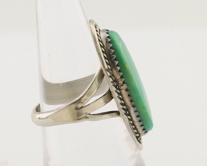Navajo Ring 925 Silver Natural Blue Turquoise Native American Artist C.80's