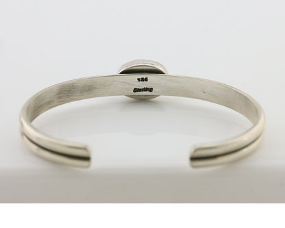 Navajo Cuff Bracelet 925 Silver Natural Blue Turquoise Native American C.80's