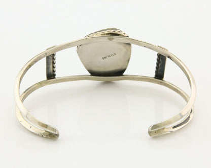 Navajo Bracelet 925 Silver Natural Blue Turquoise Native American Artist C.80s