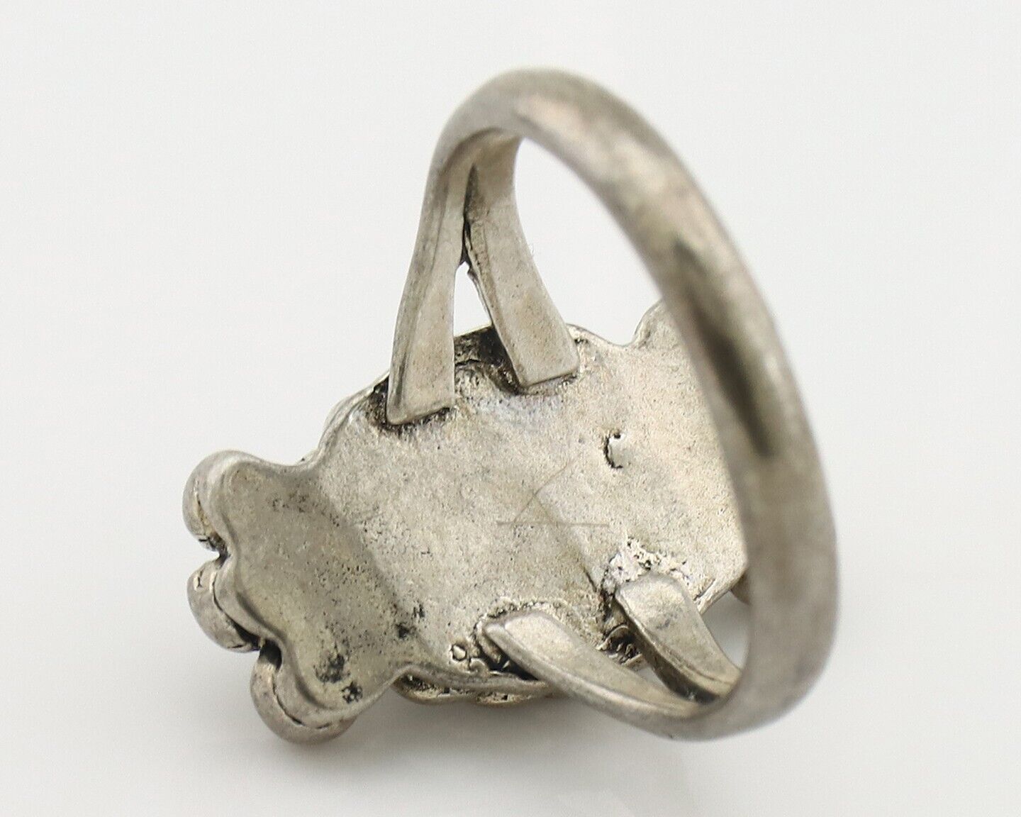 Navajo Ring 925 Silver Natural Blue Turquoise Native American Artist C.1980's