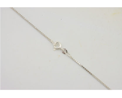 Navajo Necklace 925 Silver Onyx Natural Snowflake Agate Signed Native American