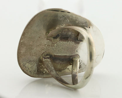 Navajo Ring 925 Silver Arizona Turquoise Artist Signed Philip Zachary C.80's
