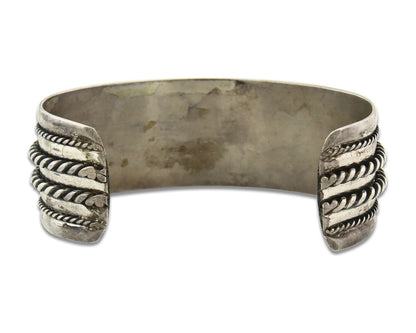Vintage Navajo Bracelet 925 Silver Handmade Authentic Signed Bell Trading