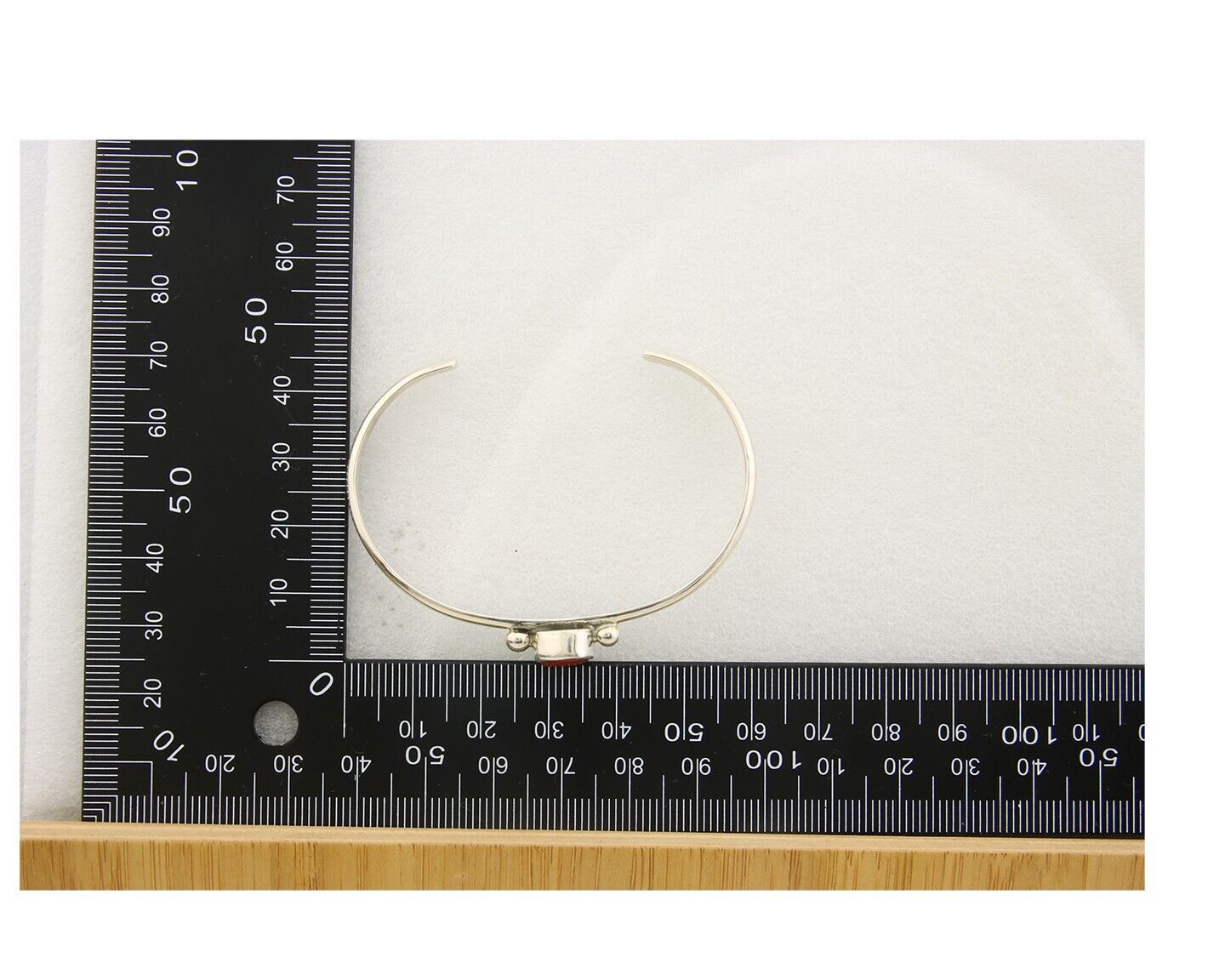 Navajo Bracelet .925 Silver Natural Red Coral Cuff Native American Artist C.80's