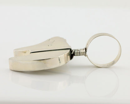 Navajo Spirit Bear Pendant 925 Sterling Silver Signed Nakai C.80's