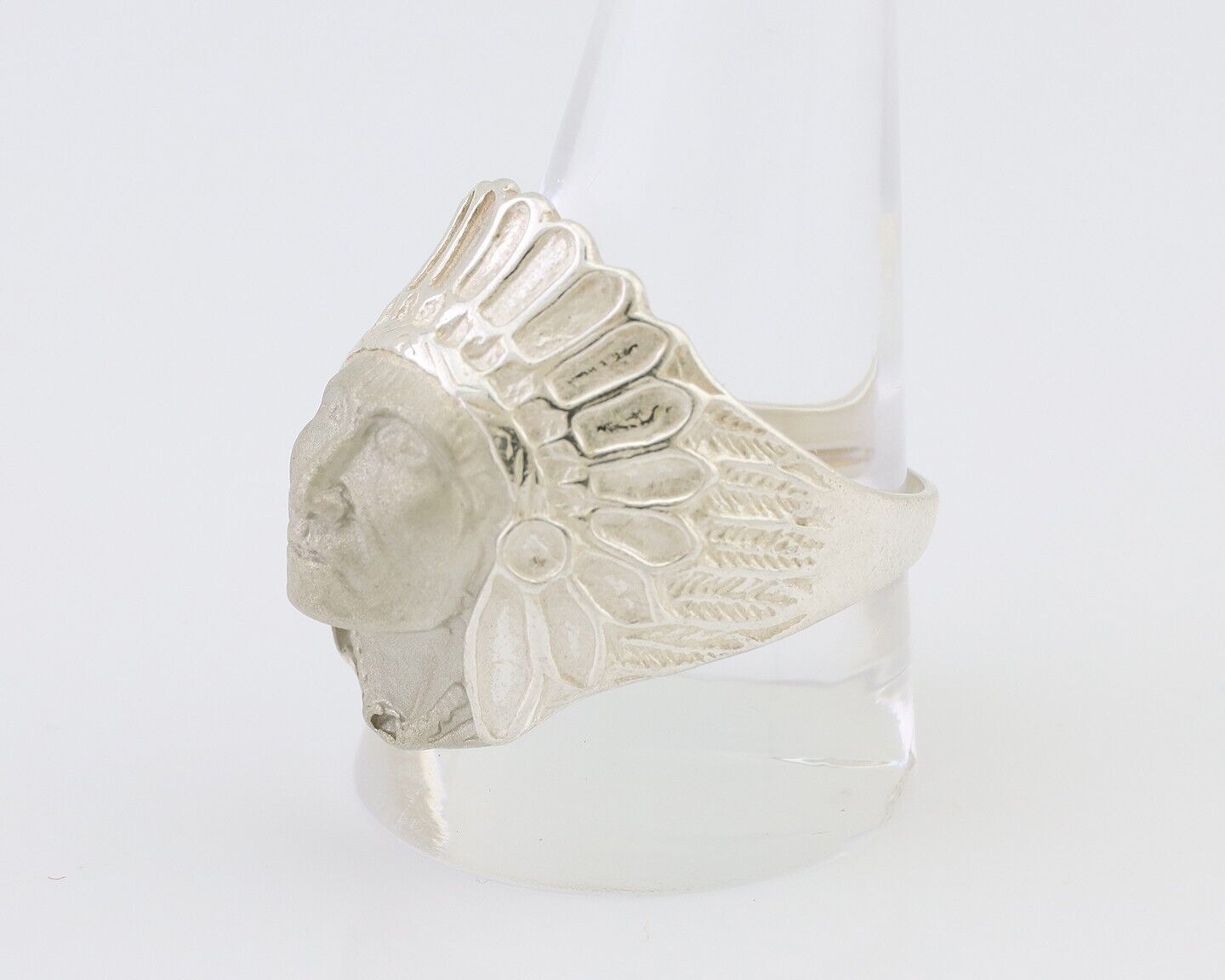Indian Chief Ring 925 Sterling Silver SOLID CAST 925 STERLING SILVER Size 12.25