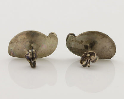 Navajo Earrings 925 Silver Natural Turquoise Native American Artist C.80's