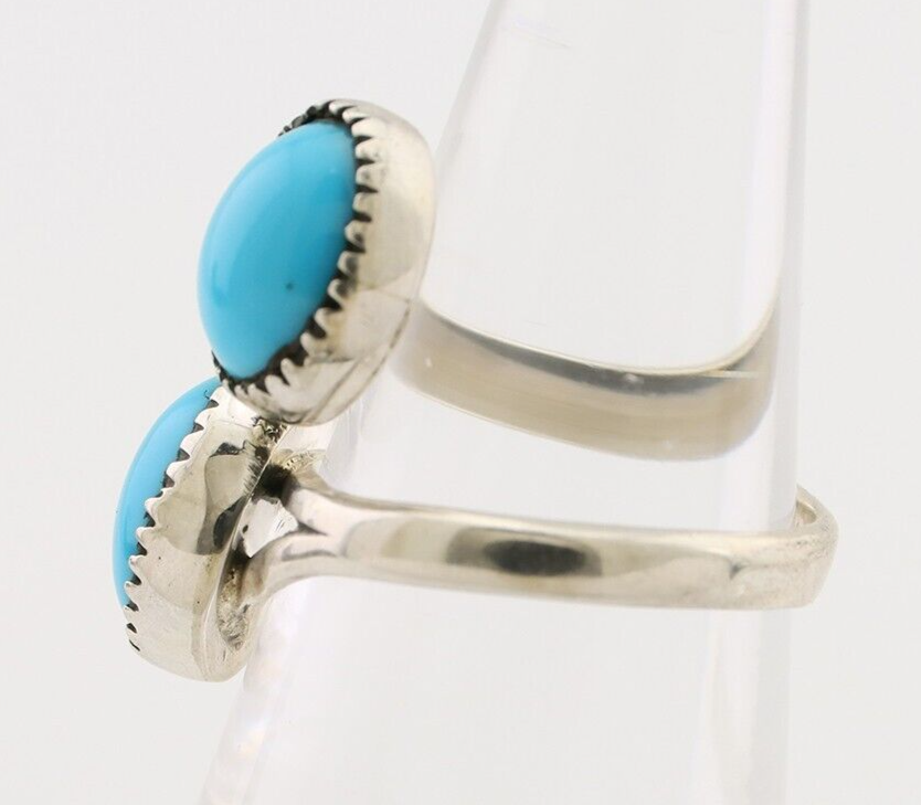 Navajo Handmade Ring 925 Silver Tuquoise Native American Artist C.80's
