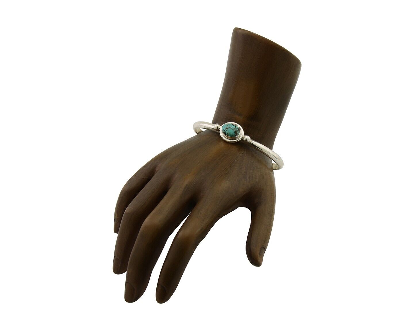 Navajo Kingman Turquoise Bracelet 925 Silver Artist Native American C.80's