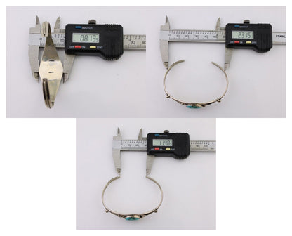 Navajo Handmade Bracelet 925 Silver Arizona Turquoise Native American C.80's