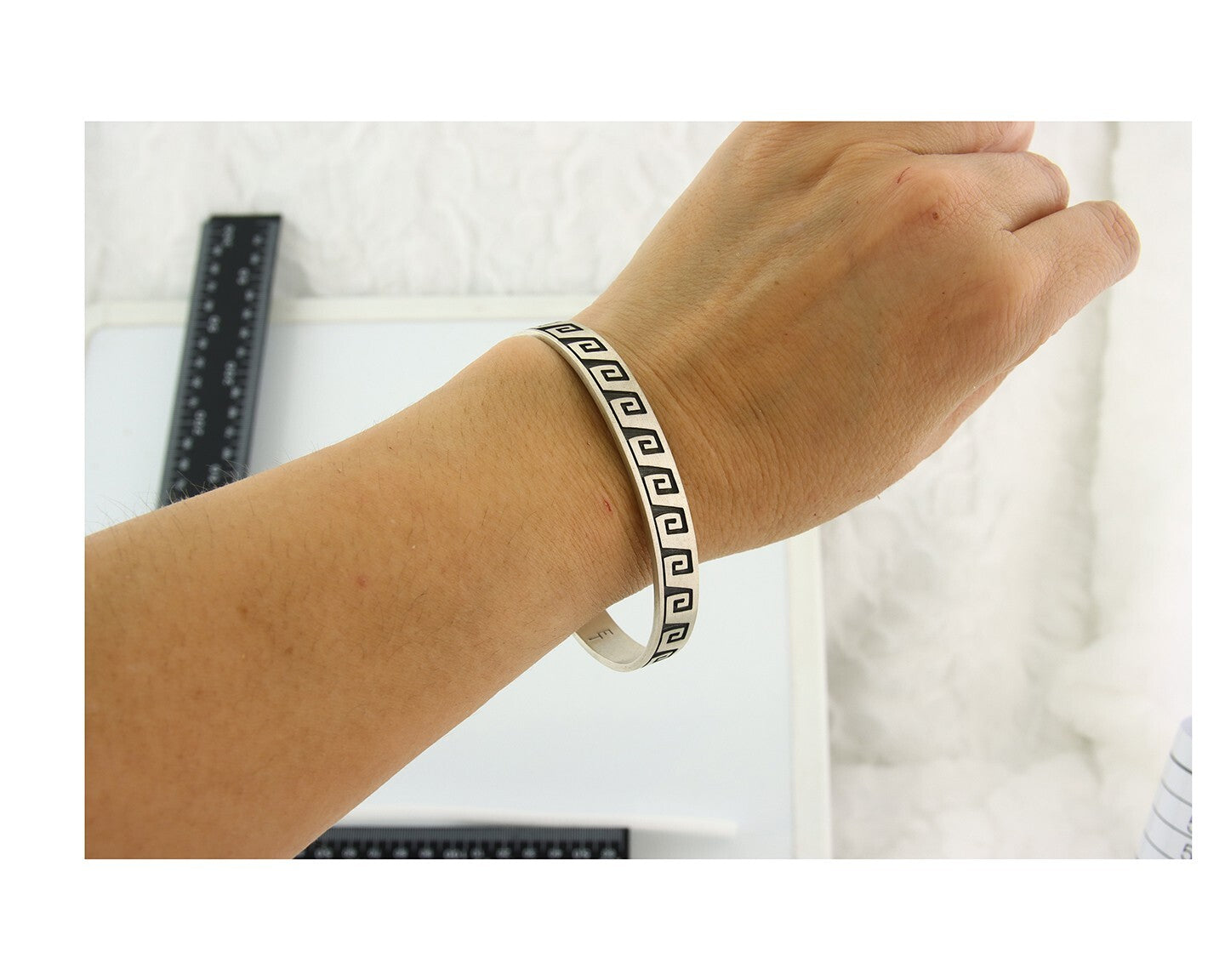 Vintage Hopi Bracelet 925 Silver Signed Effie Tawahongva & ML Authentic