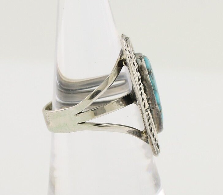 Navajo Handmade Ring 925 Silver Turquoise Native American Artist C.80's