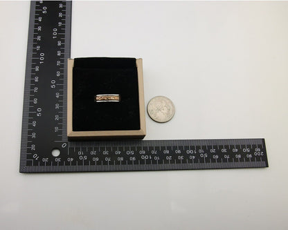 Navajo Handmade Ring 925 Silver & Gold Artist Signed E C.80's