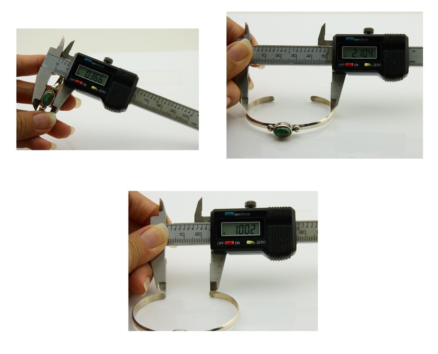 Navajo Cuff Bracelet Spiderweb Turquoise 925 Silver Native American Artist C.80s