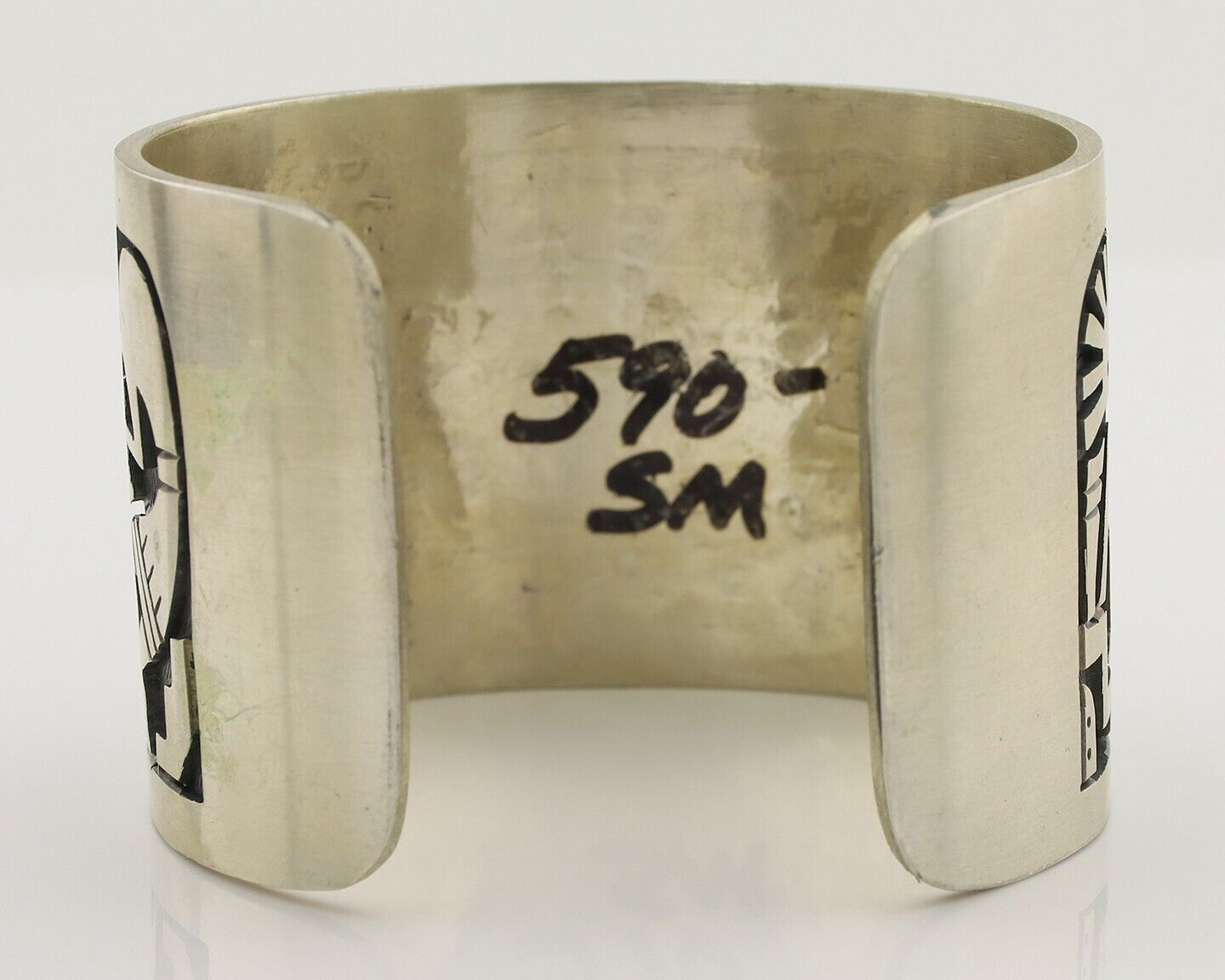 Navajo Kokopelli Bracelet 925 Silver Native American Artist Handmade C.80's