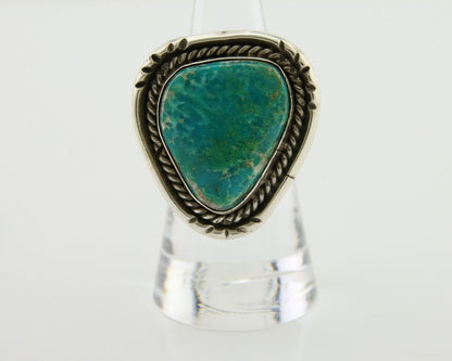 Navajo Ring 925 Silver Blue Turquoise Native American Artist C.80's