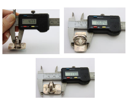 Navajo Ring 925 Silver Inlaid Natural Gemstone Signed WP Size 5.25