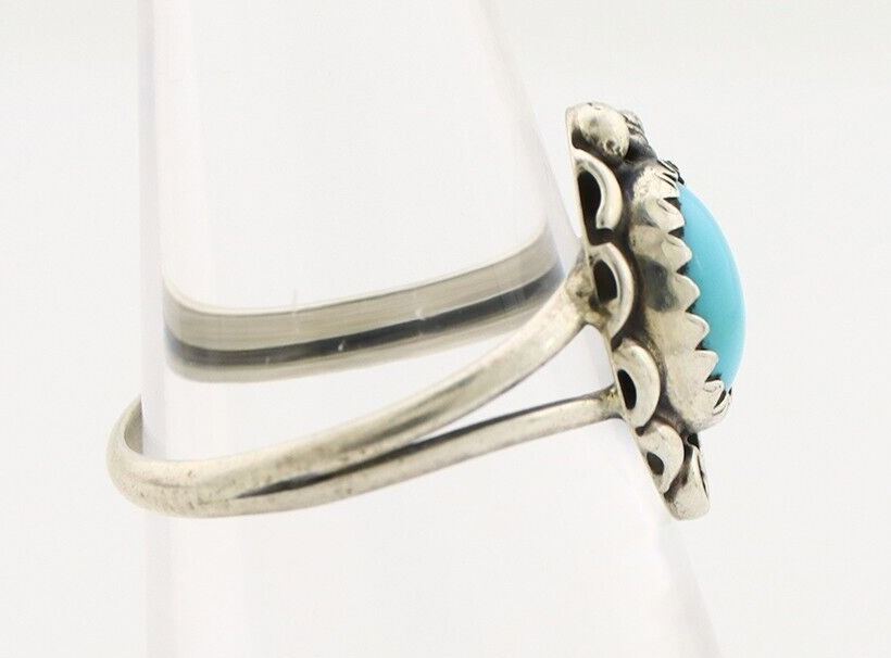 Navajo Ring 925 Silver Turquoise Artist Signed SkyStone Creations C.80's
