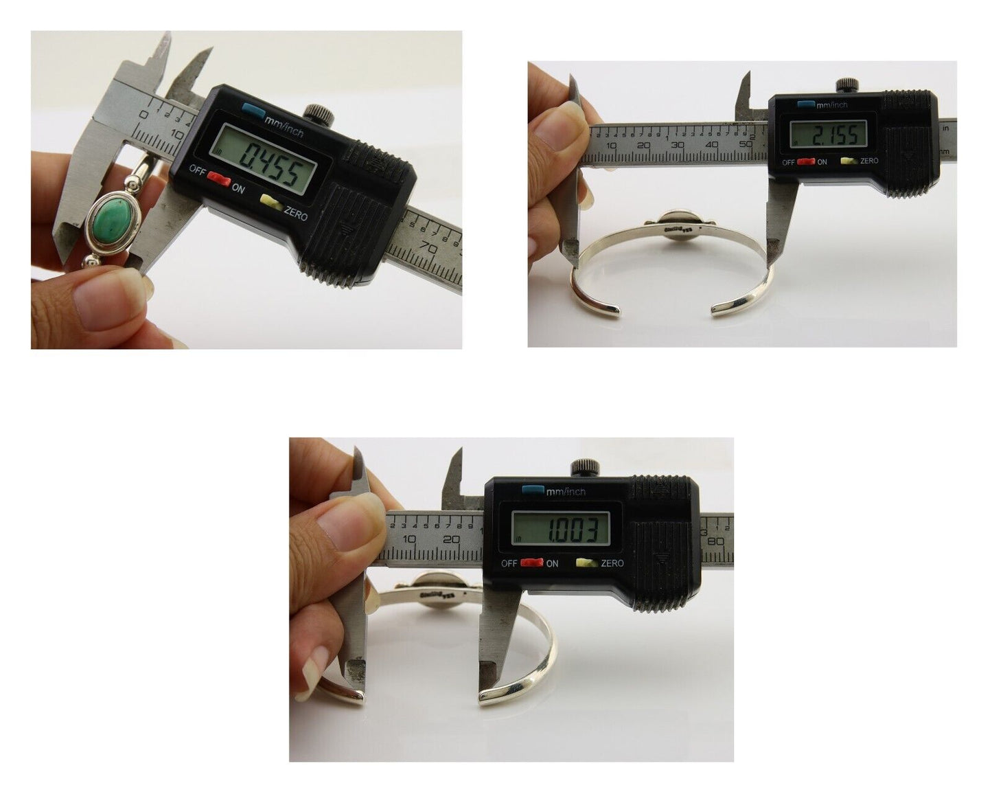 Navajo Kingman Turquoise Bracelet 925 Silver Artist Native American C.80's