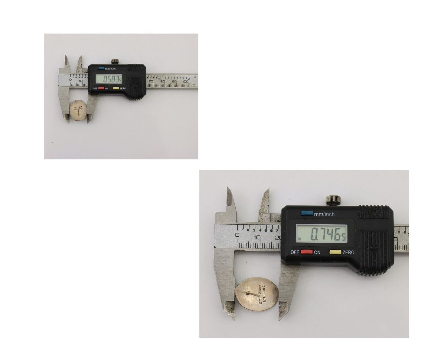 Navajo Shield Earrings 925 Silver Natural Malachite Signed Ella Peters C.80's