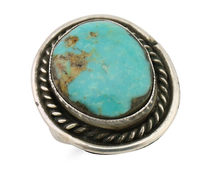 Navajo Handmade Ring 925 Silver Turquoise Native American Artist C.80's