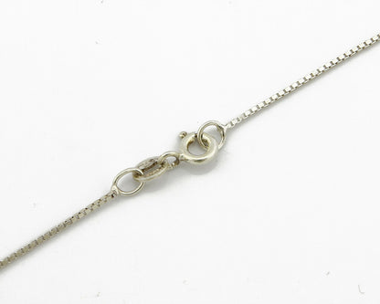 Navajo Inlaid Gemstone Pendant .925 Silver Handmade Signed SF C.80's